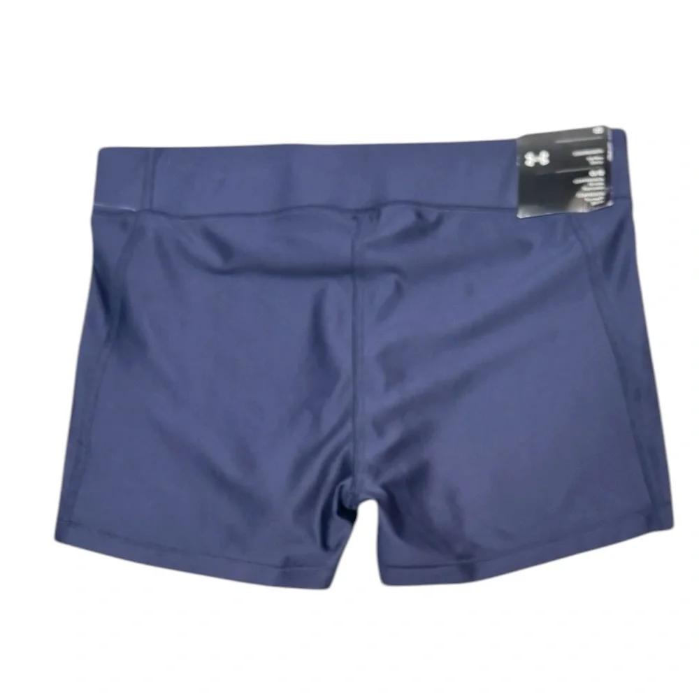UNDER ARMOUR Compression Mid Rise Shorty Navy Blue Activewer Short NWT Large